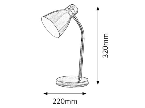 Veioza Patric, alb, E14 1x 40W, Rabalux 4205