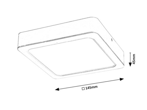 Plafoniera Shaun,aplicata, alb, 1300lm, LED 12W, 4000K, Rabalux 3174