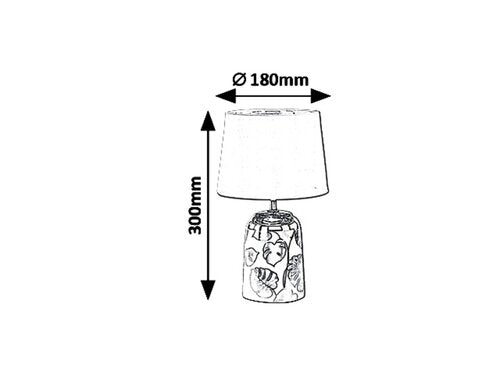 Veioza Sonal, alb, E14 1x 40W, Rabalux 4548