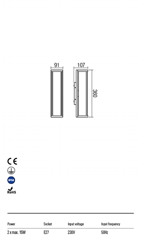 Aplica exterior VITRA - Art.9105