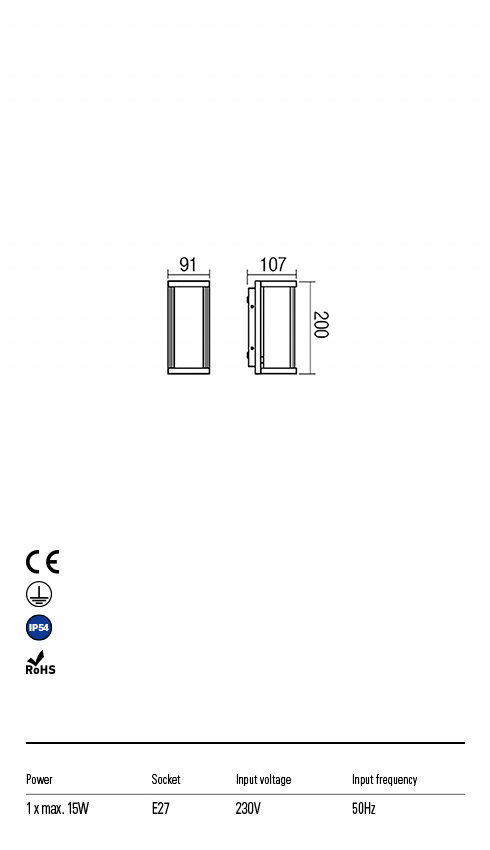 Aplica exterior VITRA - Art.9107