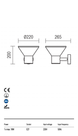 Aplica exterior WIT - Art.9686